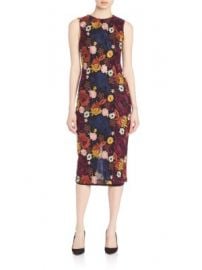 Alice   Olivia - Nat Embroidered Midi Dress at Saks Off 5th