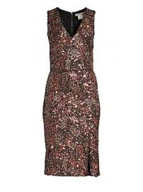 Alice   Olivia - Natalie Sequin V-Neck Dress at Saks Fifth Avenue