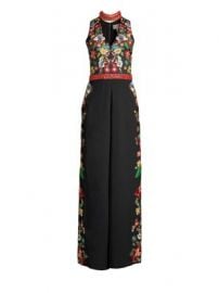 Alice   Olivia - Nilsa Floral Embroidered Wide-Leg Jumpsuit at Saks Fifth Avenue