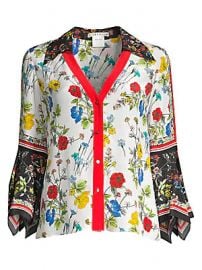 Alice   Olivia - Randa Floral Blouse at Saks Fifth Avenue