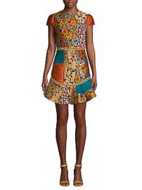 Alice   Olivia - Rapunzel Patchwork Dress at Saks Off 5th