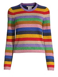 Alice   Olivia - Rhodes Striped Pullover at Saks Fifth Avenue