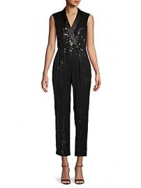 Alice   Olivia - Sequin Embellished Jumpsuit at Saks Off 5th