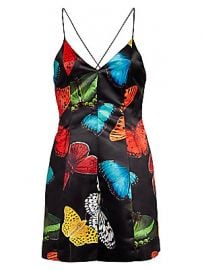 Alice   Olivia - Tayla Butterfly Paneled Mini Dress at Saks Fifth Avenue