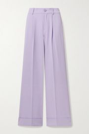 Alice   Olivia - Tomasa crepe wide-leg pants at Net A Porter