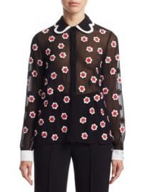 Alice   Olivia - Willa Embellished Blouse at Saks Fifth Avenue