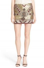 Alice   Olivia   x27 Elana  x27  Embellished Miniskirt   Nordstrom at Nordstrom