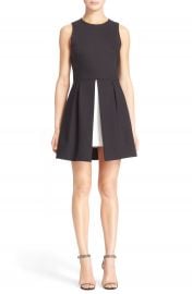 Alice   Olivia  Bria  Peplum Fit   Flare Dress at Nordstrom