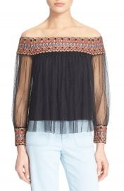 Alice   Olivia  Sidney  Off the Shoulder Top at Nordstrom