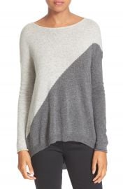 Alice   Olivia Abbie Colorblock High Low Pullover at Nordstrom