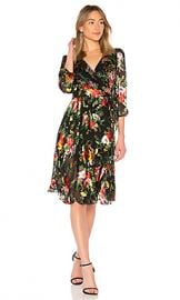 Alice   Olivia Abney Wrap Dress in Blooming Bouquet from Revolve com at Revolve