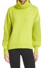 Alice   Olivia Adela Wool Blend Turtleneck Sweater   Nordstrom at Nordstrom