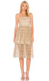 Alice   Olivia Alma Dress in Gold from Revolve com at Revolve