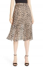 Alice   Olivia Athena Leopard Spot Skirt   Nordstrom at Nordstrom