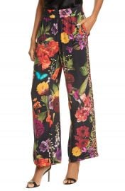 Alice   Olivia Benny Floral Smock Waist Pants   Nordstrom at Nordstrom