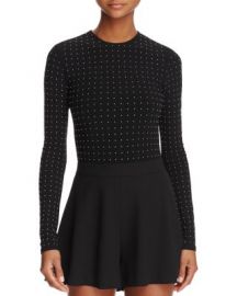 Alice   Olivia Britney Studded Bodysuit at Bloomingdales