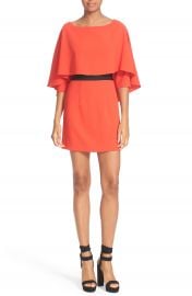 Alice   Olivia Cairo Caped Sheath Dress at Nordstrom