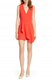 Alice   Olivia Callie Asymmetrical Minidress   Nordstrom at Nordstrom