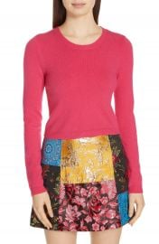 Alice   Olivia Ciara Cropped Cashmere Blend Sweater at Nordstrom