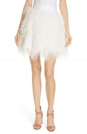 Alice   Olivia Cina Ostrich Feather Skirt   Nordstrom at Nordstrom