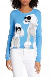 Alice   Olivia Connie Poodle Intarsia Sweater   Nordstrom at Nordstrom