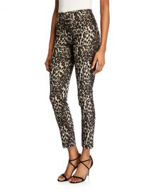 Alice   Olivia Connley High-Waist Fitted Slim-Leg Pants at Neiman Marcus