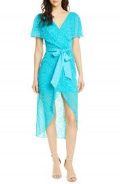 Alice   Olivia Darva Faux Wrap Party Dress   Nordstrom at Nordstrom