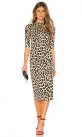 Alice   Olivia Delora Dress in Textured Leopard from Revolve com at Revolve