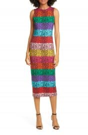 Alice   Olivia Delora Rainbow Snake Print Dress   Nordstrom at Nordstrom