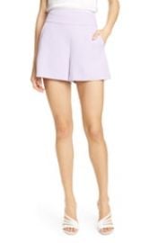 Alice   Olivia Donald High Waist Flared Shorts   Nordstrom at Nordstrom