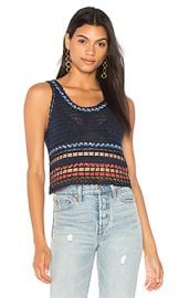 Alice   Olivia Dorian Tank in Indigo  amp  Multi from Revolve com at Revolve