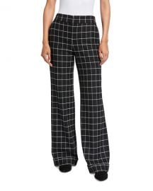 Alice   Olivia Dylan High-Rise Cuffed Pants at Neiman Marcus