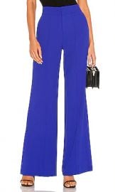 Alice   Olivia Dylan High Waist Wide Leg Pant in Ultra Marine from Revolve com at Revolve