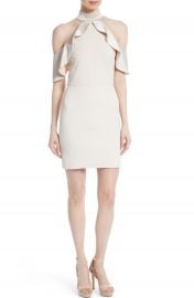 Alice   Olivia Ebony Cold Shoulder A-Line Dress at Nordstrom