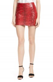 Alice   Olivia Elana Leather Miniskirt   Nordstrom at Nordstrom