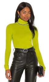 Alice   Olivia Ermelinda Turtleneck in Lime Punch from Revolve com at Revolve