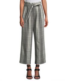 Alice   Olivia Farrel Paper Bag Pleated Pant at Neiman Marcus