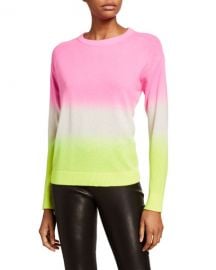 Alice   Olivia Gleeson Dip-Dye Long-Sleeve Pullover at Neiman Marcus