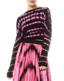 Alice   Olivia Gleeson Tie Dye Cashmere Sweater at Neiman Marcus