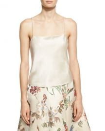 Alice   Olivia Harmon Drapey Slip Tank  Champagne at Neiman Marcus