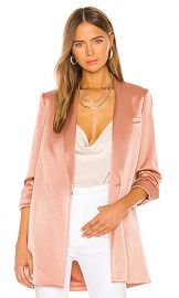 Alice   Olivia Jace Shawl Collar Oversized Blazer in Rose Tan from Revolve com at Revolve