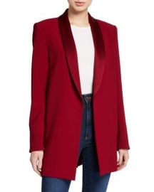 Alice   Olivia Jace Strong-Shoulder Oversized Blazer at Neiman Marcus