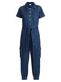 Alice   Olivia Jeans - Denim Cargo Jumpsuit at Saks Fifth Avenue