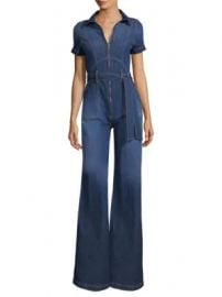 Alice   Olivia Jeans - Gorgeous Collar Wide-Leg Jumpsuit at Saks Fifth Avenue