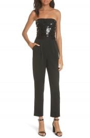 Alice   Olivia Jeri Embellished Strapless Jumpsuit   Nordstrom at Nordstrom