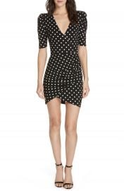 Alice   Olivia Judy Ruched Faux Wrap Dress   Nordstrom at Nordstrom