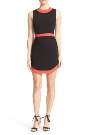 Alice   Olivia Kathleen Curved Hem Sheath Dress at Nordstrom