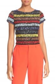 Alice   Olivia Kelli Sequin Top at Nordstrom