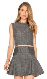 Alice   Olivia Kylnn Tank in Charcoal from Revolve com at Revolve