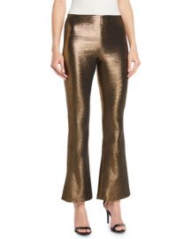 Alice   Olivia Kylyn High-Waist Back-Zip Flare Pants at Neiman Marcus